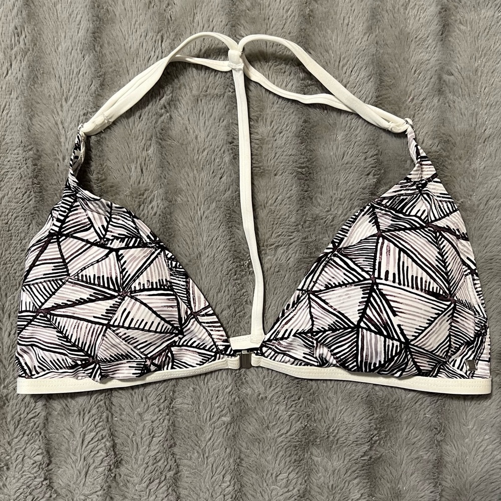NWT Dolce Vita Illustrated Ink Geo T- Back Swim Top